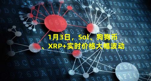 1月3日，Sol、狗狗币、XRP 实时价格大幅波动